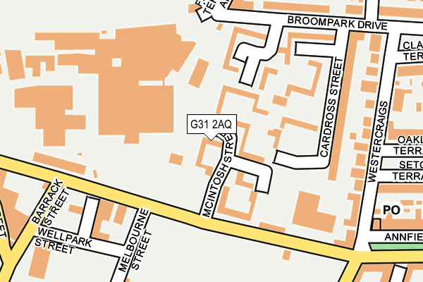 G31 2AQ map - OS OpenMap – Local (Ordnance Survey)