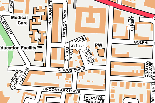 G31 2JF map - OS OpenMap – Local (Ordnance Survey) G31 2JF map - OS OpenMap – Local (Ordnance Survey)