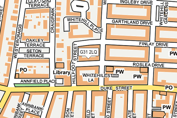 G31 2LQ map - OS OpenMap – Local (Ordnance Survey)