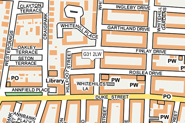 G31 2LW map - OS OpenMap – Local (Ordnance Survey) G31 2LW map - OS OpenMap – Local (Ordnance Survey)