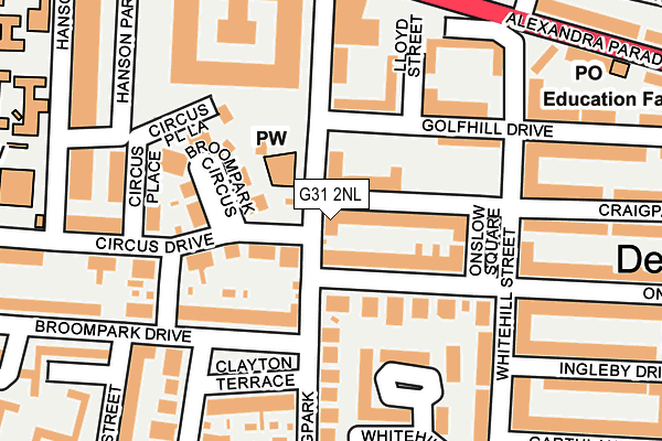 G31 2NL map - OS OpenMap – Local (Ordnance Survey)
