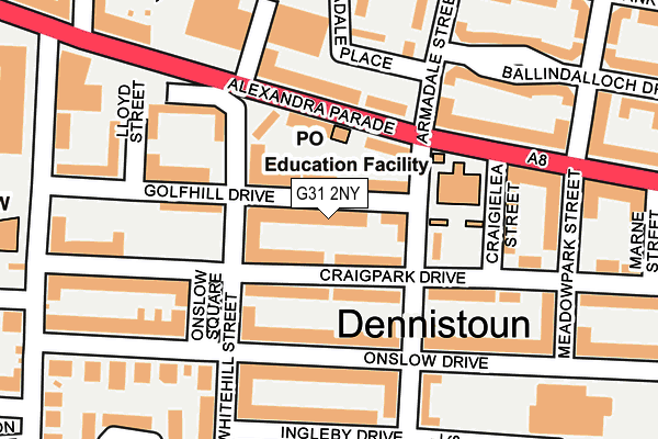 G31 2NY map - OS OpenMap – Local (Ordnance Survey) G31 2NY map - OS OpenMap – Local (Ordnance Survey)