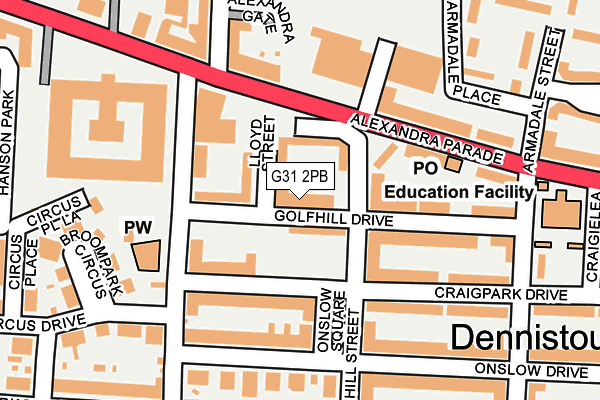 G31 2PB map - OS OpenMap – Local (Ordnance Survey) G31 2PB map - OS OpenMap – Local (Ordnance Survey)