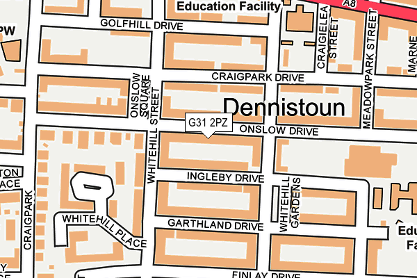 G31 2PZ map - OS OpenMap – Local (Ordnance Survey)