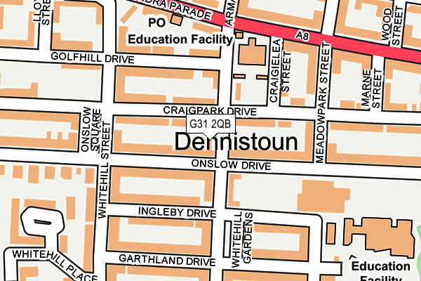 G31 2QB map - OS OpenMap – Local (Ordnance Survey) G31 2QB map - OS OpenMap – Local (Ordnance Survey)