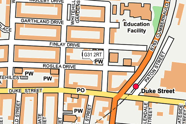 G31 2RT map - OS OpenMap – Local (Ordnance Survey)