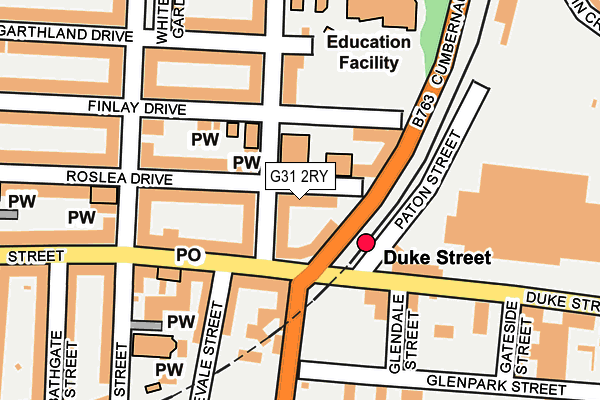 G31 2RY map - OS OpenMap – Local (Ordnance Survey) G31 2RY map - OS OpenMap – Local (Ordnance Survey)