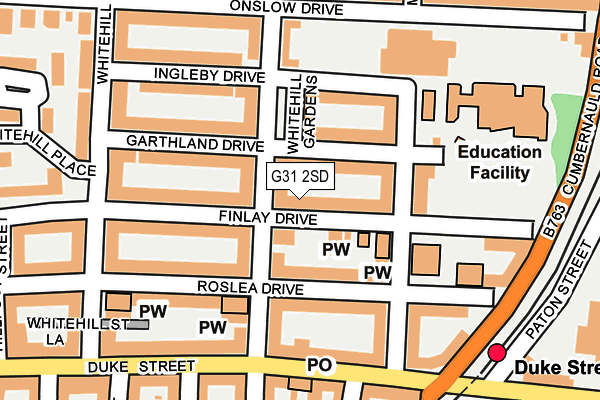 G31 2SD map - OS OpenMap – Local (Ordnance Survey)