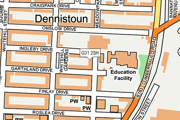 G31 2SH map - OS OpenMap – Local (Ordnance Survey) G31 2SH map - OS OpenMap – Local (Ordnance Survey)