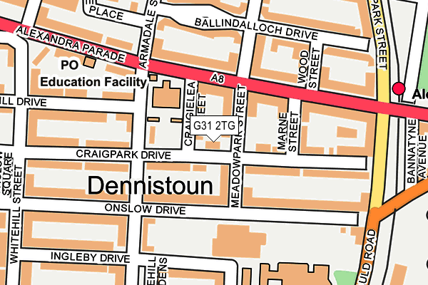 G31 2TG map - OS OpenMap – Local (Ordnance Survey) G31 2TG map - OS OpenMap – Local (Ordnance Survey)