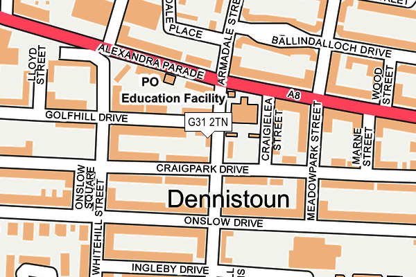 G31 2TN map - OS OpenMap – Local (Ordnance Survey) G31 2TN map - OS OpenMap – Local (Ordnance Survey)