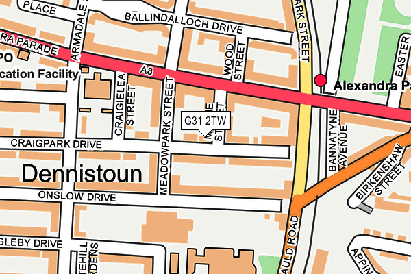 G31 2TW map - OS OpenMap – Local (Ordnance Survey) G31 2TW map - OS OpenMap – Local (Ordnance Survey)