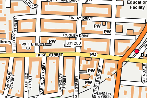 G31 2UU map - OS OpenMap – Local (Ordnance Survey)