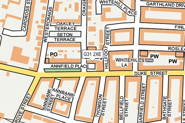 G31 2XE map - OS OpenMap – Local (Ordnance Survey) G31 2XE map - OS OpenMap – Local (Ordnance Survey)