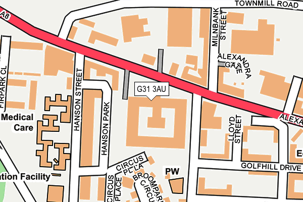 G31 3AU map - OS OpenMap – Local (Ordnance Survey) G31 3AU map - OS OpenMap – Local (Ordnance Survey)