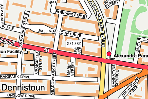 G31 3BZ map - OS OpenMap – Local (Ordnance Survey)