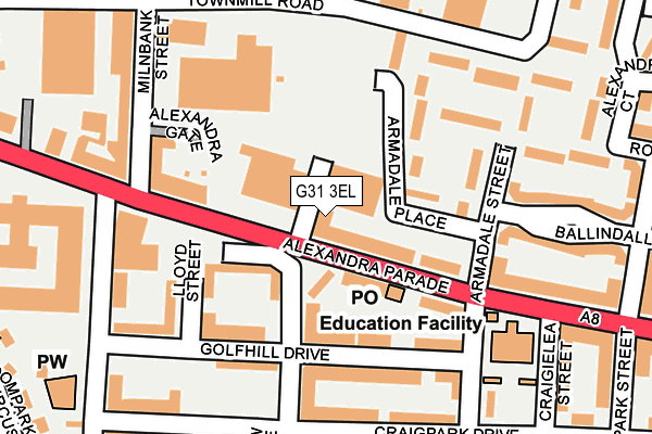 G31 3EL map - OS OpenMap – Local (Ordnance Survey) G31 3EL map - OS OpenMap – Local (Ordnance Survey)