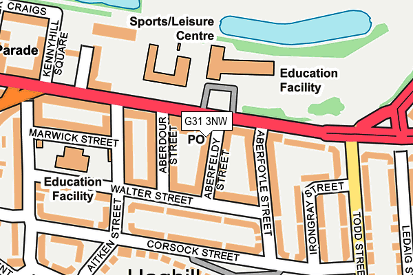 G31 3NW map - OS OpenMap – Local (Ordnance Survey)