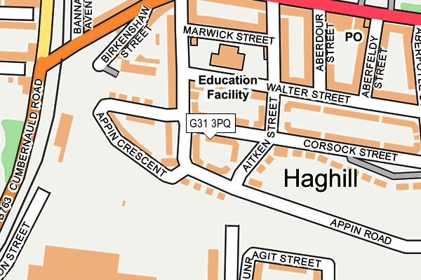 G31 3PQ map - OS OpenMap – Local (Ordnance Survey) G31 3PQ map - OS OpenMap – Local (Ordnance Survey)
