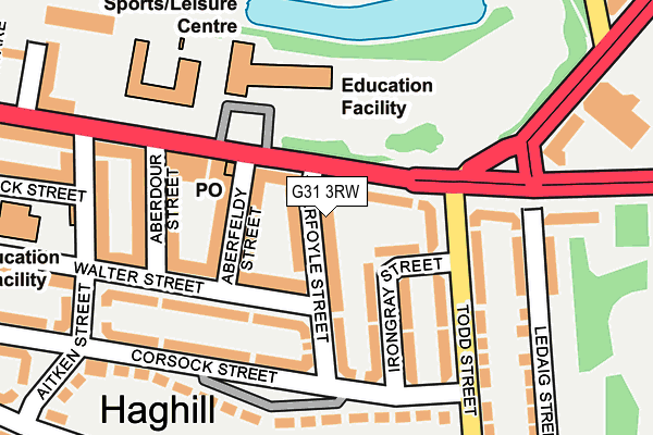 G31 3RW map - OS OpenMap – Local (Ordnance Survey) G31 3RW map - OS OpenMap – Local (Ordnance Survey)