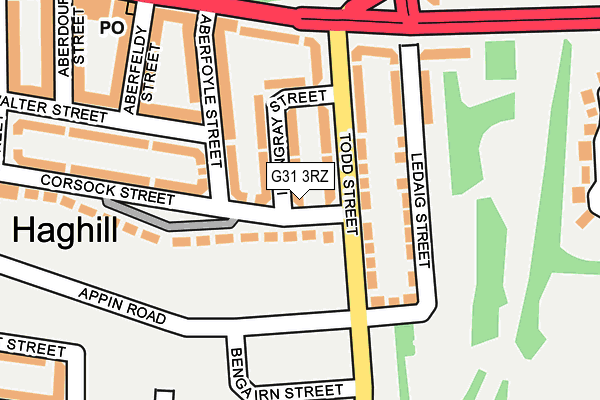 G31 3RZ map - OS OpenMap – Local (Ordnance Survey) G31 3RZ map - OS OpenMap – Local (Ordnance Survey)
