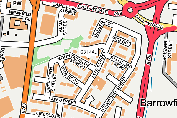 G31 4AL map - OS OpenMap – Local (Ordnance Survey) G31 4AL map - OS OpenMap – Local (Ordnance Survey)