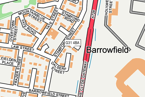 G31 4BA map - OS OpenMap – Local (Ordnance Survey) G31 4BA map - OS OpenMap – Local (Ordnance Survey)