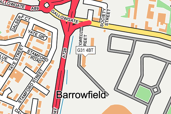 G31 4BT map - OS OpenMap – Local (Ordnance Survey)