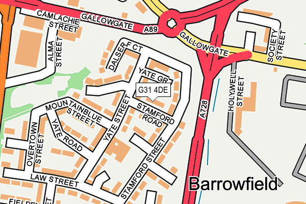 G31 4DE map - OS OpenMap – Local (Ordnance Survey) G31 4DE map - OS OpenMap – Local (Ordnance Survey)