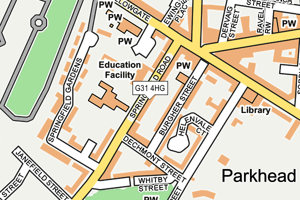 G31 4HG map - OS OpenMap – Local (Ordnance Survey) G31 4HG map - OS OpenMap – Local (Ordnance Survey)