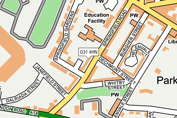 G31 4HN map - OS OpenMap – Local (Ordnance Survey)