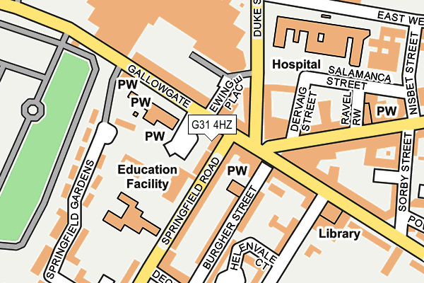 G31 4HZ map - OS OpenMap – Local (Ordnance Survey) G31 4HZ map - OS OpenMap – Local (Ordnance Survey)