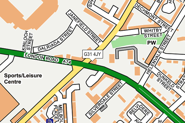 G31 4JY map - OS OpenMap – Local (Ordnance Survey)