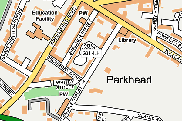 G31 4LH map - OS OpenMap – Local (Ordnance Survey) G31 4LH map - OS OpenMap – Local (Ordnance Survey)