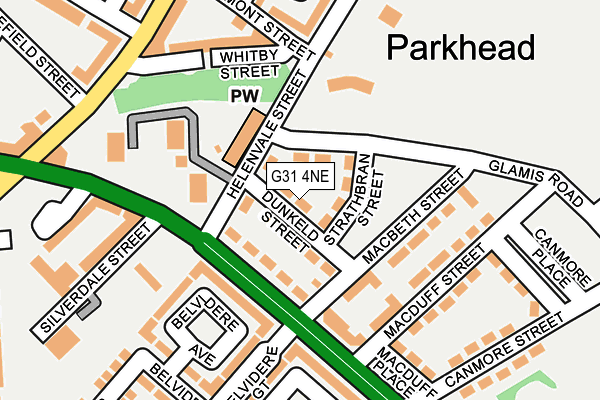 G31 4NE map - OS OpenMap – Local (Ordnance Survey)