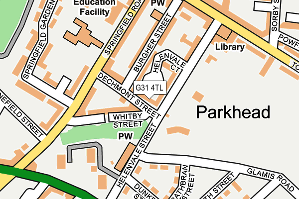 G31 4TL map - OS OpenMap – Local (Ordnance Survey)