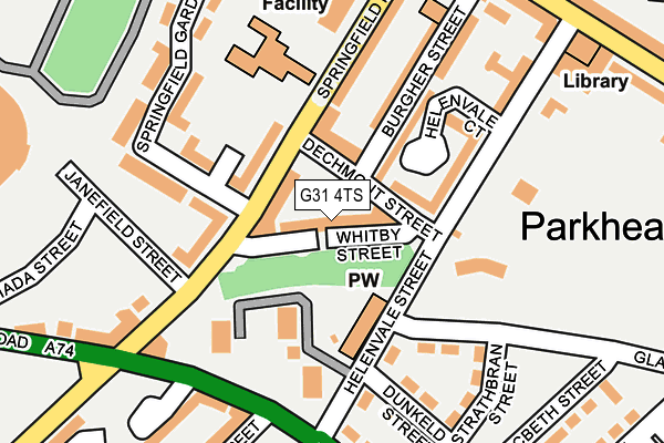 G31 4TS map - OS OpenMap – Local (Ordnance Survey)