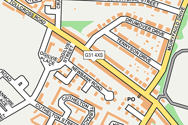 G31 4XS map - OS OpenMap – Local (Ordnance Survey) G31 4XS map - OS OpenMap – Local (Ordnance Survey)