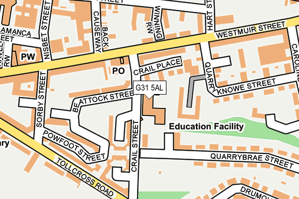 G31 5AL map - OS OpenMap – Local (Ordnance Survey) G31 5AL map - OS OpenMap – Local (Ordnance Survey)