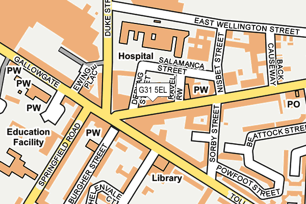 G31 5EL map - OS OpenMap – Local (Ordnance Survey) G31 5EL map - OS OpenMap – Local (Ordnance Survey)