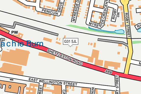 G31 5JL map - OS OpenMap – Local (Ordnance Survey)