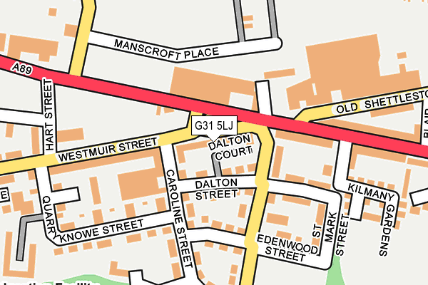 G31 5LJ map - OS OpenMap – Local (Ordnance Survey)