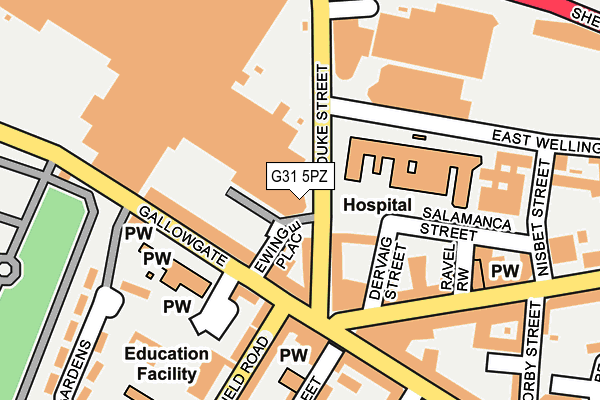 G31 5PZ map - OS OpenMap – Local (Ordnance Survey) G31 5PZ map - OS OpenMap – Local (Ordnance Survey)
