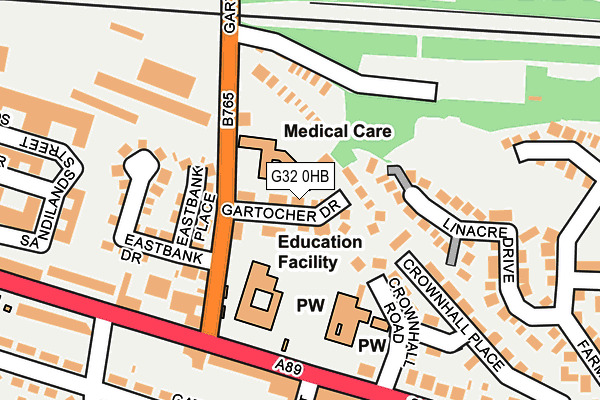 G32 0HB map - OS OpenMap – Local (Ordnance Survey)