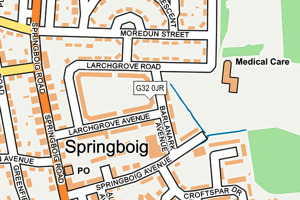G32 0JR map - OS OpenMap – Local (Ordnance Survey) G32 0JR map - OS OpenMap – Local (Ordnance Survey)