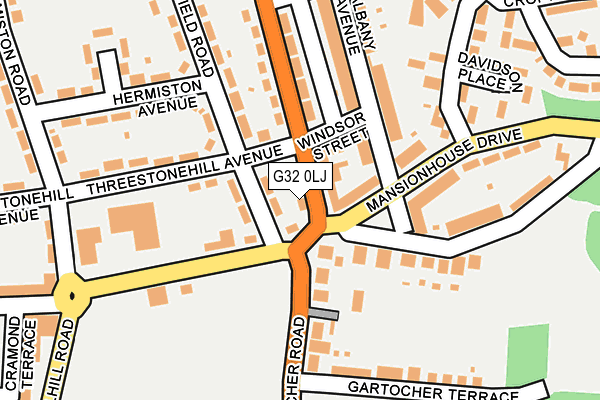 G32 0LJ map - OS OpenMap – Local (Ordnance Survey) G32 0LJ map - OS OpenMap – Local (Ordnance Survey)