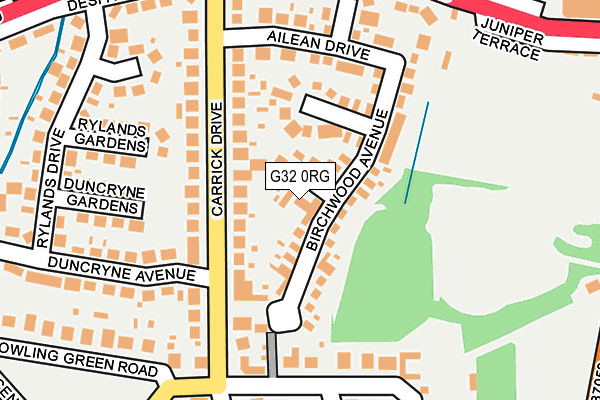G32 0RG map - OS OpenMap – Local (Ordnance Survey) G32 0RG map - OS OpenMap – Local (Ordnance Survey)
