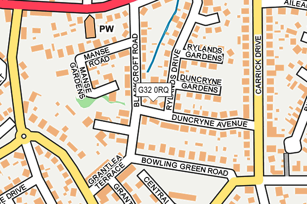G32 0RQ map - OS OpenMap – Local (Ordnance Survey) G32 0RQ map - OS OpenMap – Local (Ordnance Survey)