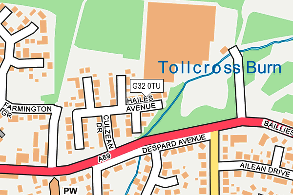 G32 0TU map - OS OpenMap – Local (Ordnance Survey)