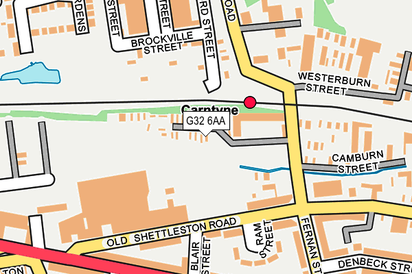 G32 6AA map - OS OpenMap – Local (Ordnance Survey) G32 6AA map - OS OpenMap – Local (Ordnance Survey)